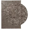Tapis ISTAN à poils longs aspect brillant gris 120x170 cm