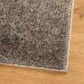 Tapis ISTAN à poils longs aspect brillant gris 120x170 cm