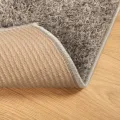 Tapis ISTAN à poils longs aspect brillant gris 120x170 cm