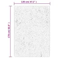 Tapis ISTAN à poils longs aspect brillant gris 120x170 cm