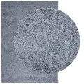 Tapis shaggy à poils longs moderne bleu 160x230 cm