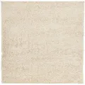 Tapis shaggy à poils longs moderne doré 240x240 cm