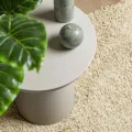 Tapis shaggy à poils longs moderne doré 240x240 cm