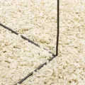 Tapis shaggy à poils longs moderne doré 240x240 cm