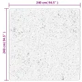 Tapis shaggy à poils longs moderne doré 240x240 cm