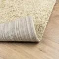 Tapis shaggy à poils longs moderne doré 120x170 cm