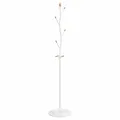 Porte-manteau blanc 177 cm fer enduit de poudre