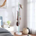 Porte-manteau bleu 172 cm fer enduit de poudre