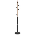 Porte-manteau noir 177 cm fer enduit de poudre