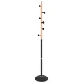 Porte-manteau noir 177 cm fer enduit de poudre