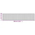 Tapis rectangulaire naturel clair 60x300 cm bambou