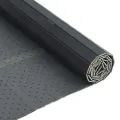 Tapis rectangulaire gris 100x200 cm bambou