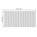 Tapis rectangulaire gris 100x200 cm bambou