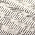 Couverture coton à chevrons 125x150 cm Gris