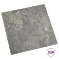 Planches de plancher autoadhésives 20 pcs PVC 1,86 m² Gris