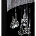 Lustre avec 85 cristaux Noir