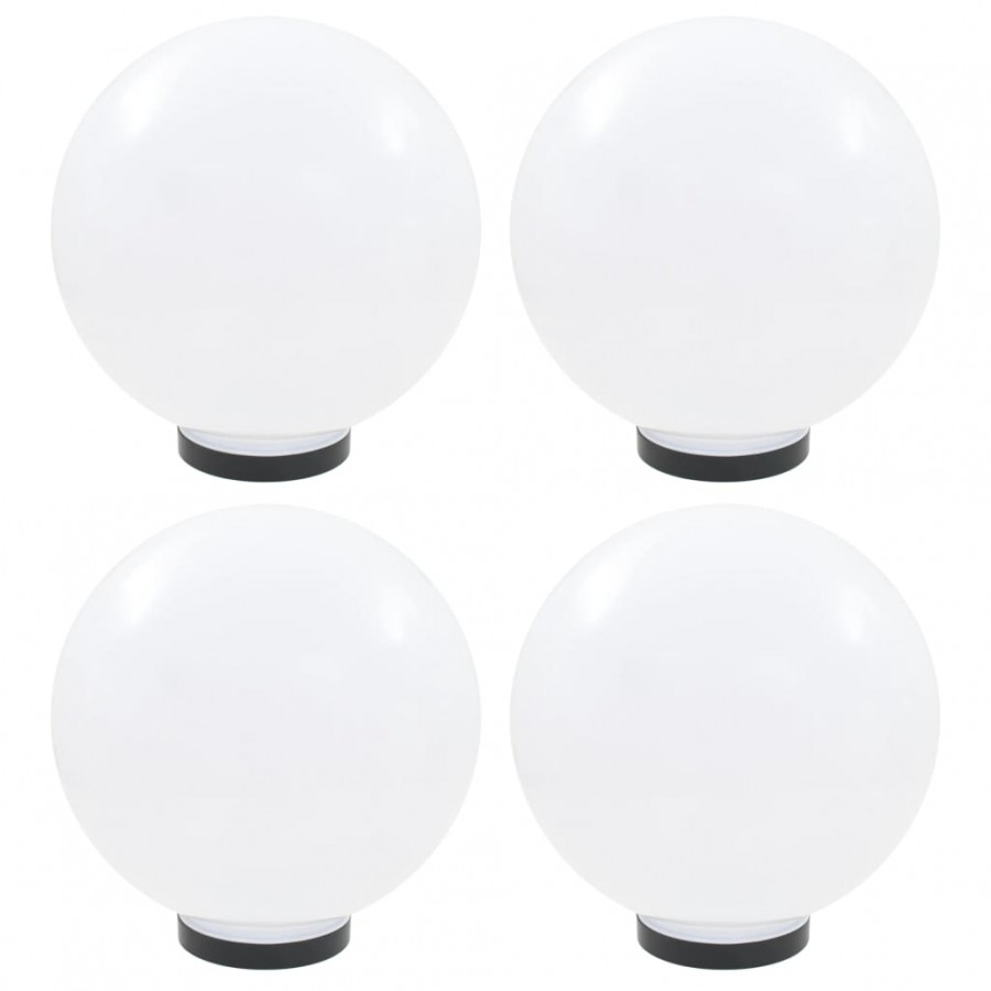 Lampes à LED sous forme de boule 4 pcs Sphérique 30 cm PMMA