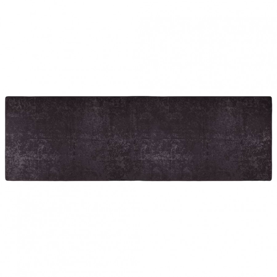 Tapis lavable antidérapant 80x300 cm Anthracite