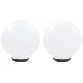 Lampe à LED sous forme de boule 2 pcs Sphérique 40 cm PMMA