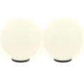 Lampe à LED sous forme de boule 2 pcs Sphérique 40 cm PMMA