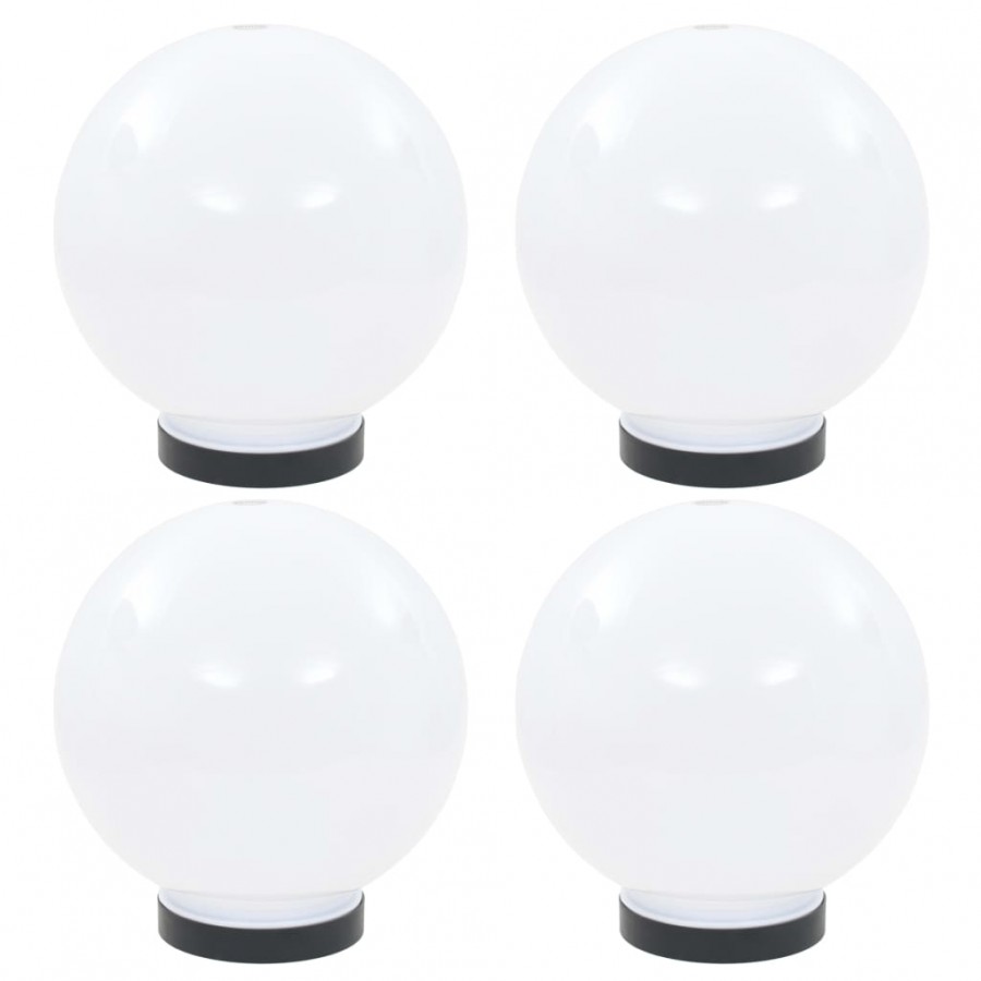 Lampes à LED sous forme de boule 4 pcs Sphérique 20 cm PMMA