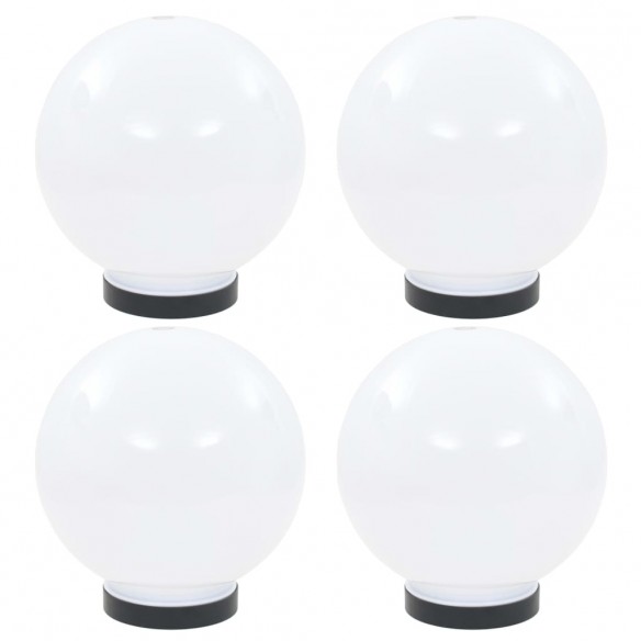 Lampes à LED sous forme de boule 4 pcs Sphérique 20 cm PMMA