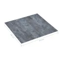 Planches de plancher autoadhésives 5,11 m² PVC Gris Marbre