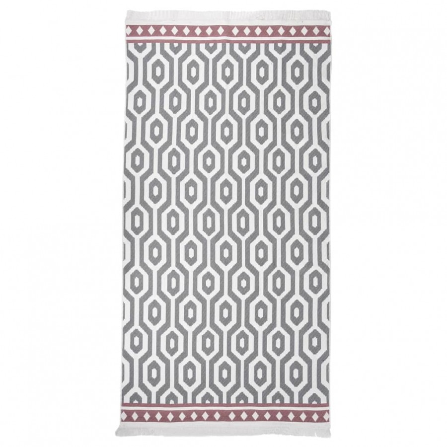 Tapis Gris 80x150 cm Coton