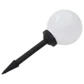 Lampe LED sphérique solaire d'extérieur 3 pcs 20 cm RVB