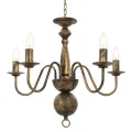 Lustre Noir antique 5 ampoules E14