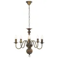 Lustre Noir antique 5 ampoules E14