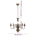 Lustre Noir antique 5 ampoules E14