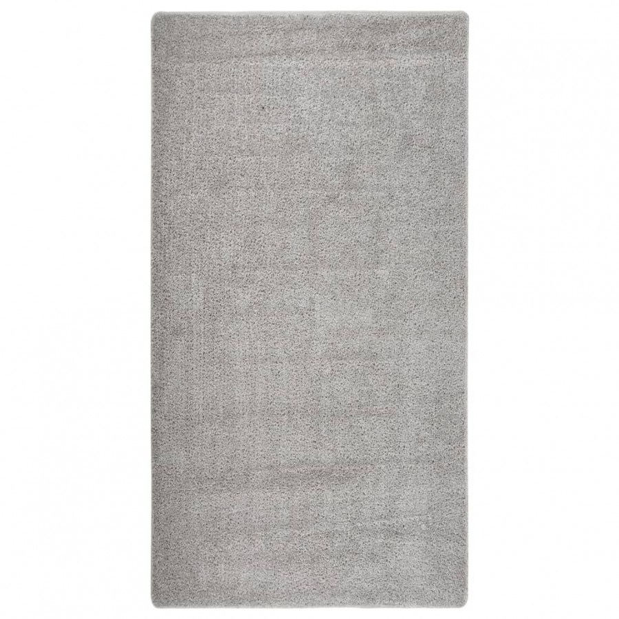 Tapis shaggy antidérapant Gris clair 80x150 cm