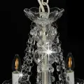Lustre avec perles Blanc 12 ampoules E14