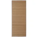Tapis en bambou marron à latte rectangulaire 80 x 200 cm