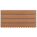 Dalles WPC 60x30 cm 6 pcs 1m² Marron