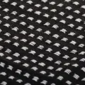 Couverture coton à carrés 125x150 cm Noir