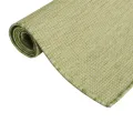 Tapis à tissage plat d'extérieur 80x150 cm Vert