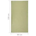 Tapis à tissage plat d'extérieur 80x150 cm Vert
