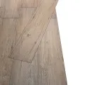 Planches de plancher PVC Non auto-adhésif 5,26 m² Chêne marron
