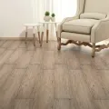 Planches de plancher PVC Non auto-adhésif 5,26 m² Chêne marron