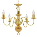 Lustre Doré 5 ampoules E14