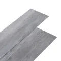 Planches de plancher PVC 5,02 m² 2 mm Autoadhésif Gris bois mat