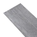 Planches de plancher PVC 5,02 m² 2 mm Autoadhésif Gris bois mat