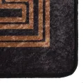 Tapis lavable antidérapant 190x300 cm noir et doré
