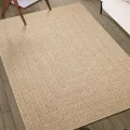 Tapis 200x290 cm aspect jute intérieur et extérieur