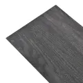 Planches de plancher PVC Non auto-adhésif 5,26 m² Noir et blanc