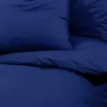 Ensemble de housse de couette Bleu marine 200x200 cm Microfibre