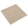 Dalles de tapis de sol 20 pcs 5 m² 50x50 cm Beige rayé