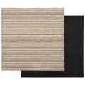 Dalles de tapis de sol 20 pcs 5 m² 50x50 cm Beige rayé